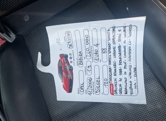 
								OPEL ZAFIRA pieno									